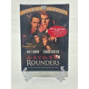 Miramax Rounders DVD Unisex OS Black New Sealed Widescreen Matt Damon Movie